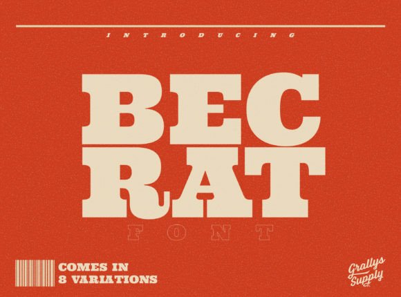 Becrat: The Bold Slab Typeface That Elevates Your Campaign Headlines