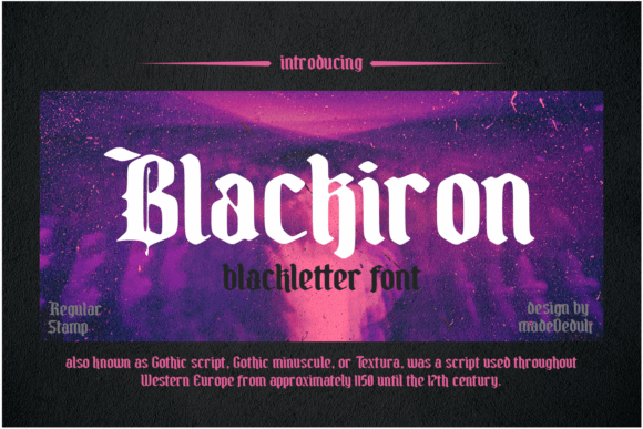 Blackiron Typeface: A Bold Choice for Campaign Design