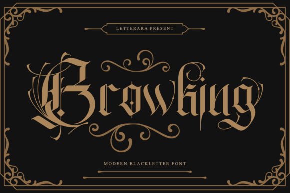 Browking: A Bold Blackletter Font for Impactful Design