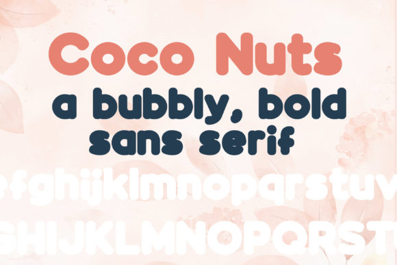 Coco Nuts Font: A Bold, Rounded Typeface for Strong Branding
