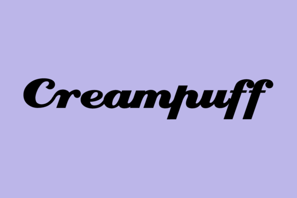 Creampuff: A Bold Script Typeface for Creative Branding