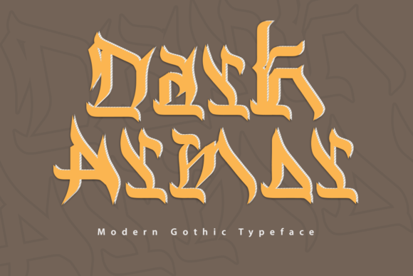 Dark Armor Typeface for Bold Editorial Design