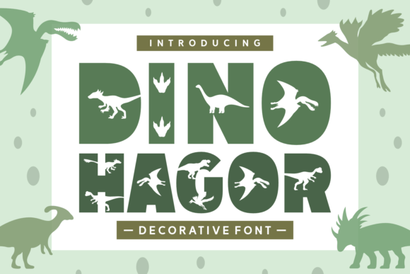 Dino Hagor: A Playful Font for Creative Branding Projects