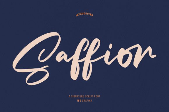 Elevate Your Brand with the Saffior Handwritten Font