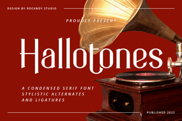 Hallotones: A Bold Serif Font for Editorial Elegance