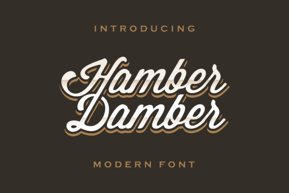 Hamber Damber: A Bold Script Font for Creative Branding