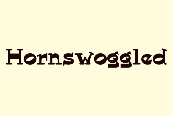 Hornswoggled: A Playful Typeface for Creative Projects