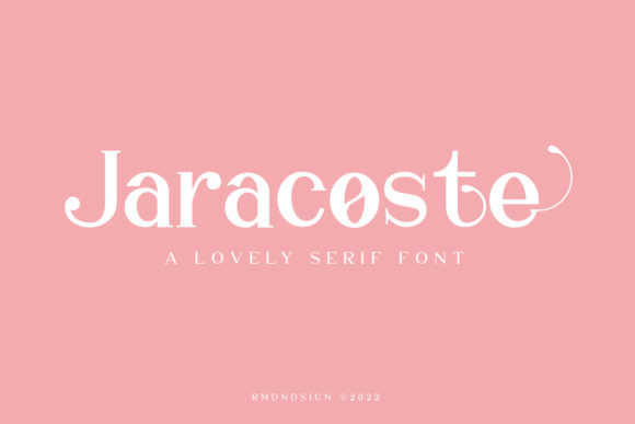 Jaracoste: A Bold Serif Typeface for Editorial Design