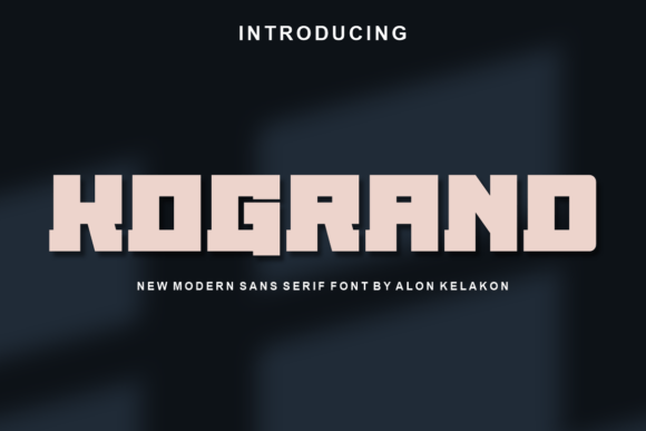 Kogrand: A Bold Slab Serif Font for Editorial Impact