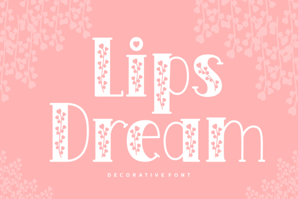 Lips Dream: A Bold Decorative Font for Digital Designers