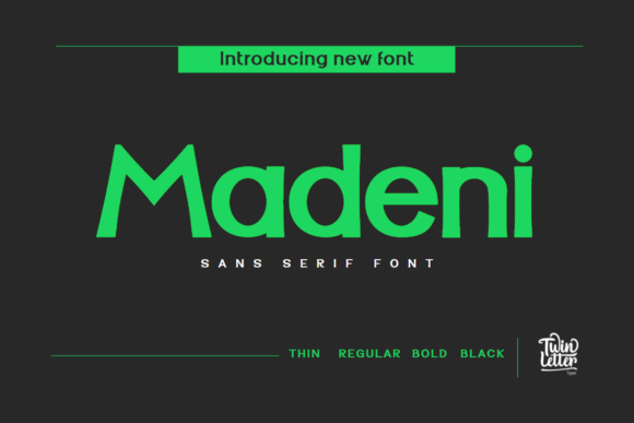 Madeni: A Bold, Modern Typeface for Editorial Design