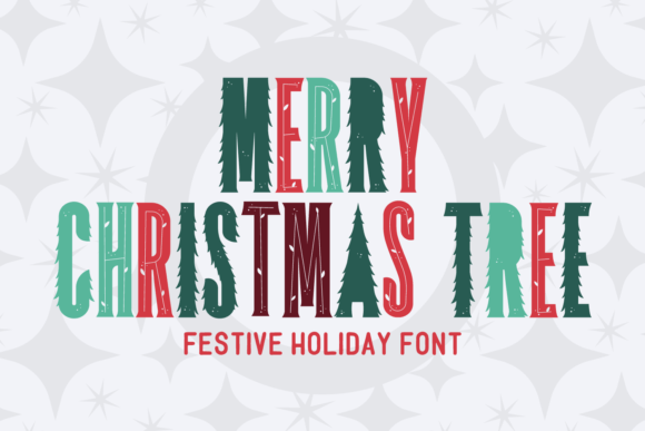 Merry Christmas Tree Font: Festive Typography for Craft Creations