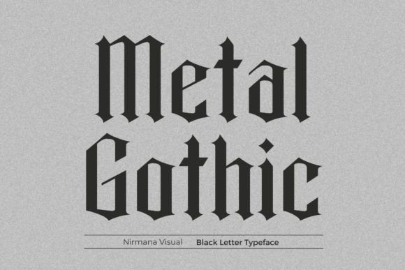 Metal Gothic: A Bold Typeface for Editorial Design