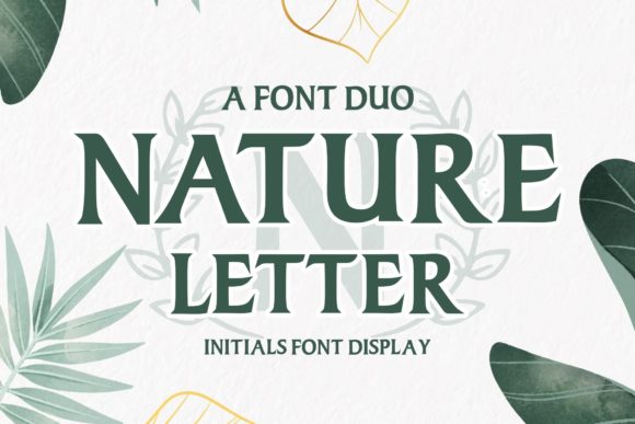 Nature Letter: A Bold Serif Typeface for Creative Branding