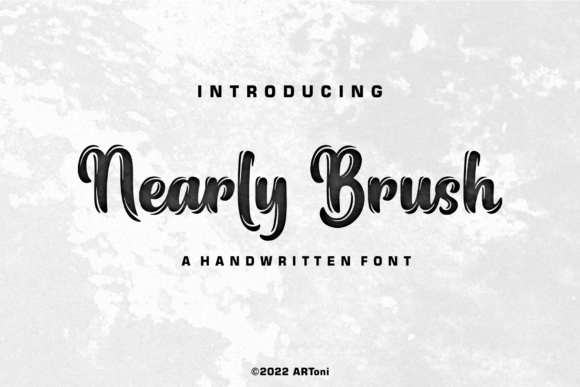Nearly Brush Font: A Stylish Typeface for Editorial Design