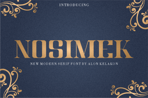 Nosimek: A Refined Typeface for Digital Elegance
