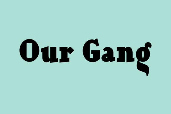 Our Gang Font: A Bold Typeface for Digital Design