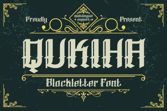 Qukiha: A Gothic Typeface for Editorial Design