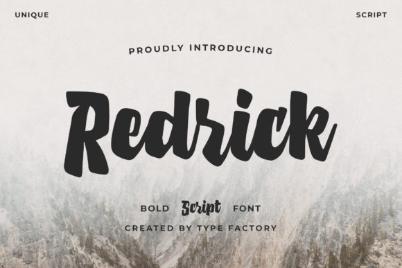 Redrick: A Bold Handwritten Font for Crafters and Makers