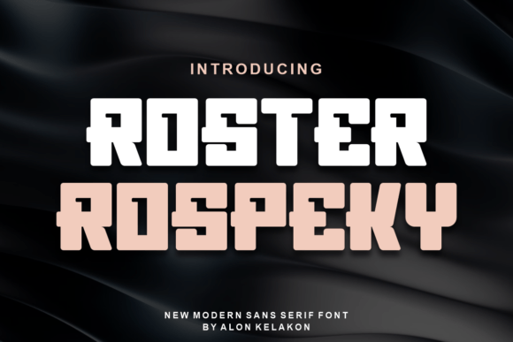 Roster Rospeky: A Premium Sans Serif Font for Polished Branding