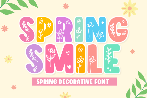 Spring Smile: A Decorative Font for Editorial Elegance