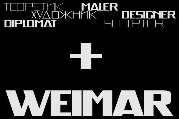 Weimar Font: A Bold, Bauhaus-Inspired Typeface for Digital Design