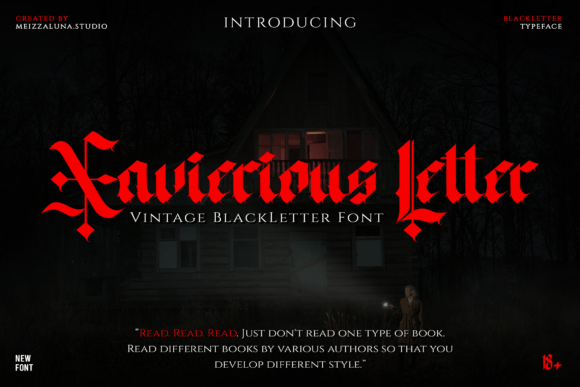Xavierious Letter Font: A Bold Choice for Branding with Gothic Flair